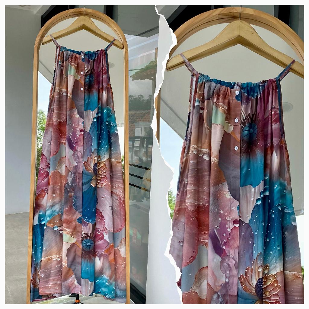 #2 Lily Dress Mimi (panjang 135 cm) Rayon Daster Premium Jumbo Wanita Busui Friendly | Bumil Friendl