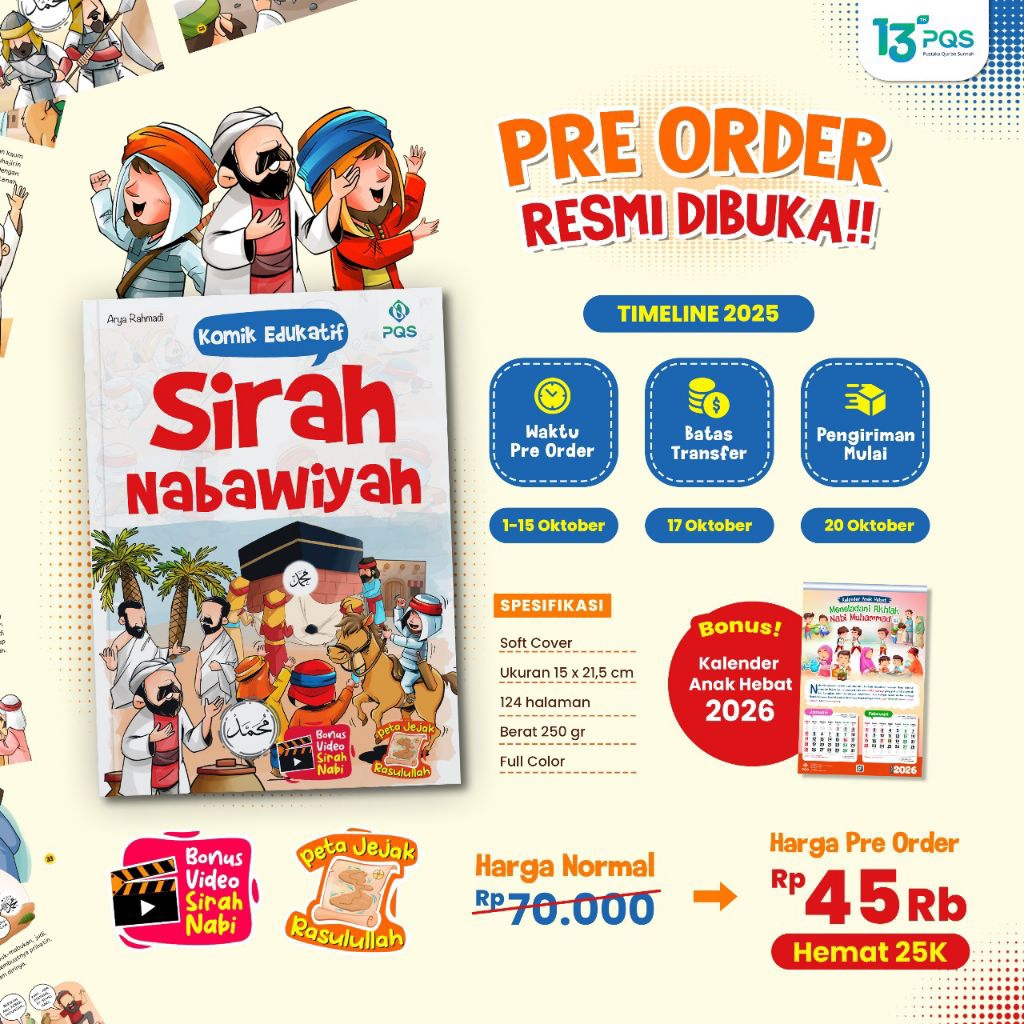 Pre-Order Komik Sirah Nabawiyah