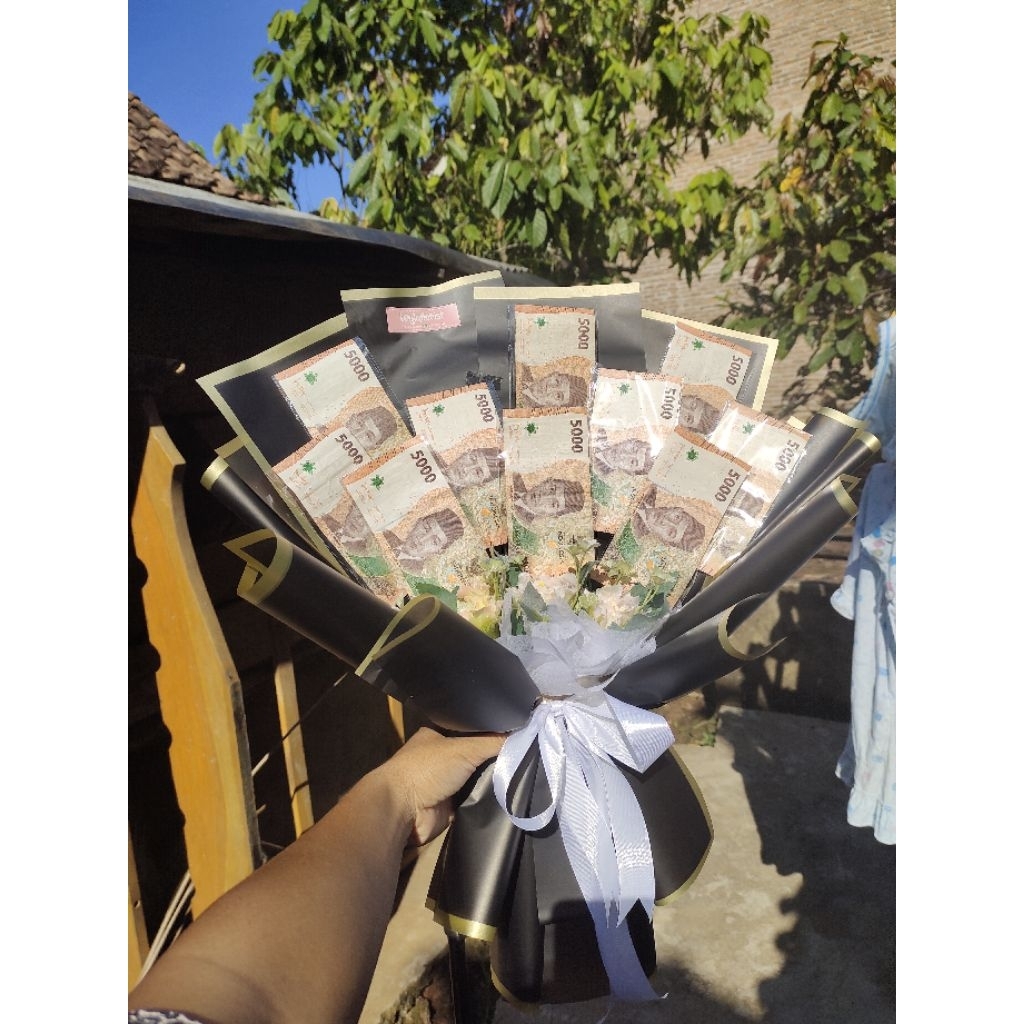Buket uang 5000 10lembar