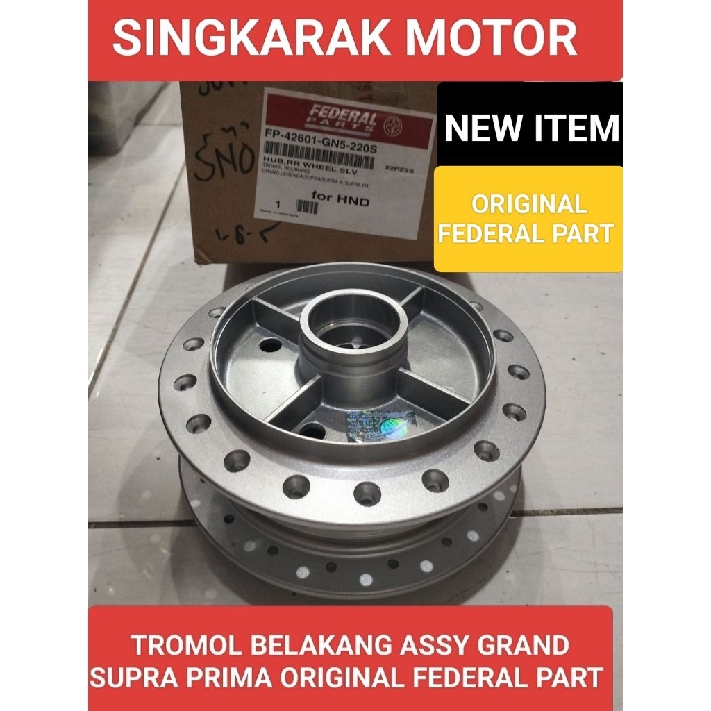 TROMOL BELAKANG ASSY HONDA GRAND SUPRA PRIMA ORIGINAL FEDERAL PART
