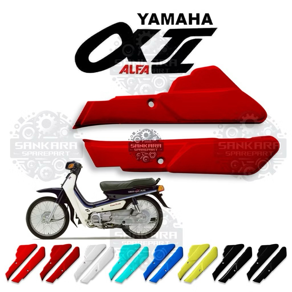 Box Aki Cover Aki Yamaha ALFA Warna Hitam Merah Putih Biru Tosca Kualitas Terbaik