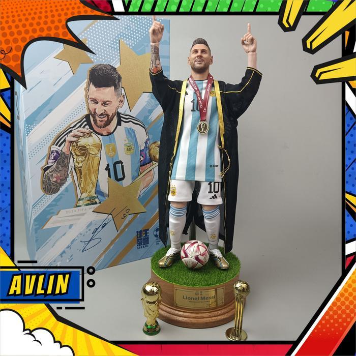 Lionel Messi Argentina Qatar World Cup 2022 1/6 Figure Football Legend Toys