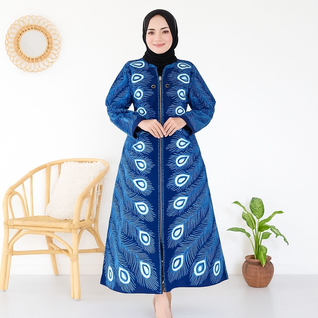 Azalia Batik - Khodijah Gamis Batik Original (Bahan Katun Premium)