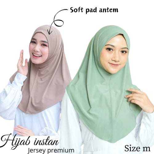 BERGO SPORT INSTANT SOFT PED M-HIJAB TANPA PET JERSEY PREMIUM / KERUDUNG OLAHRAGA