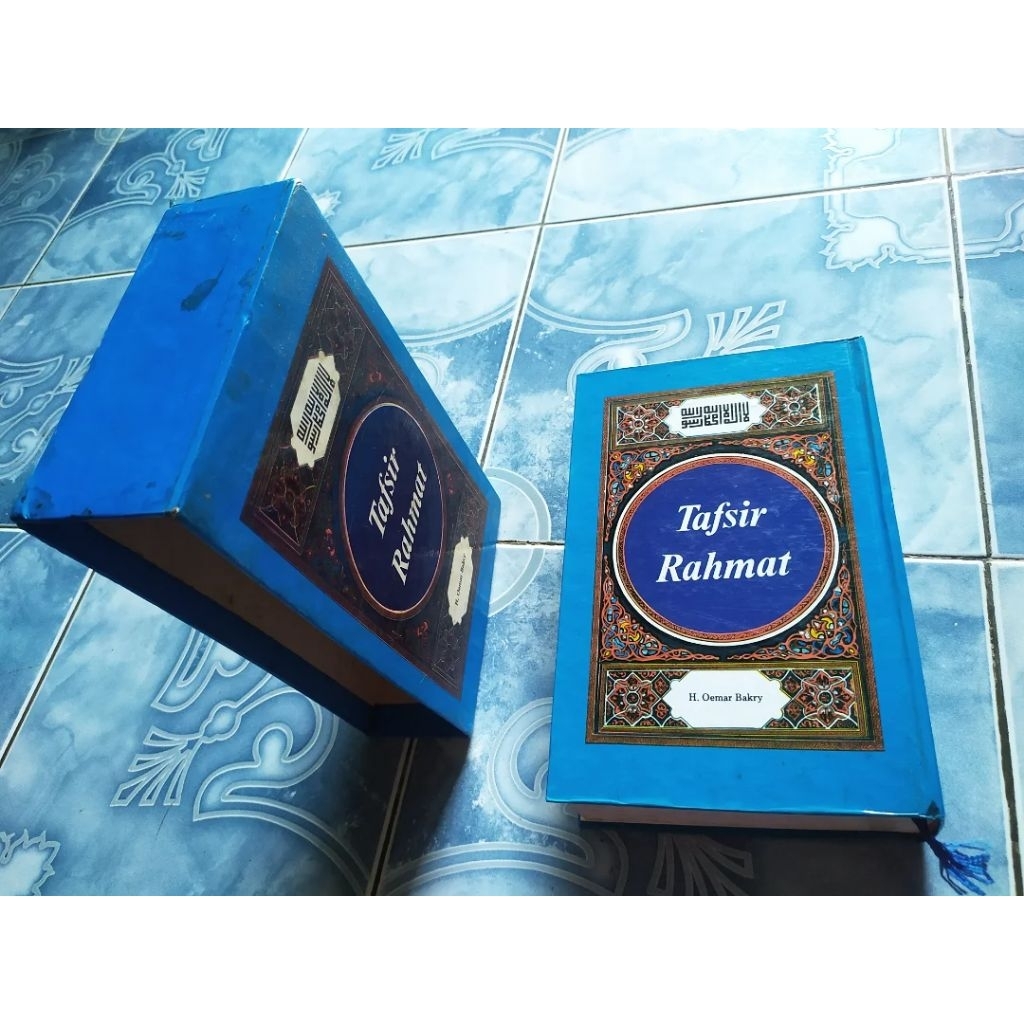 Original Langka HC Hardcover Box Set Boxset Tafsir Rahmat karya H. Oemar Bakry