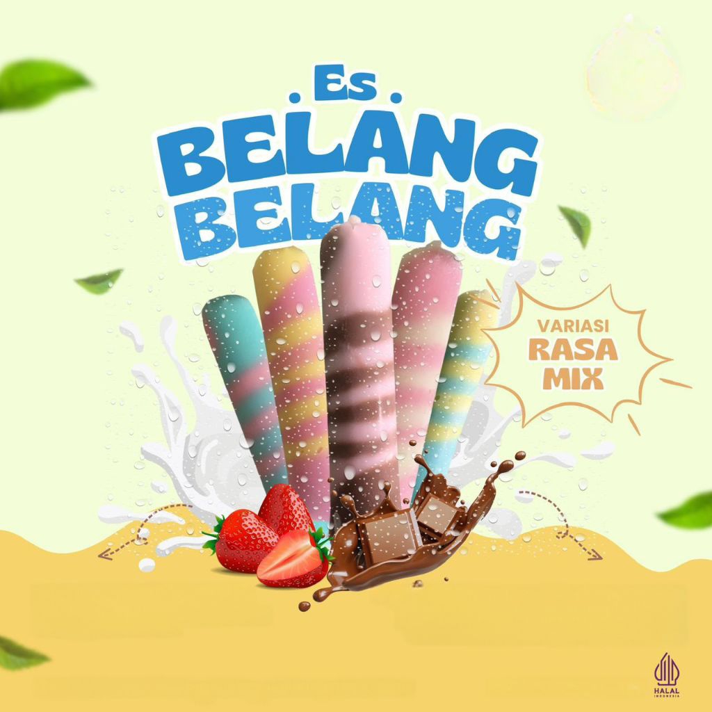 Es Belang Belang 1 pack isi 10 varian rasa
