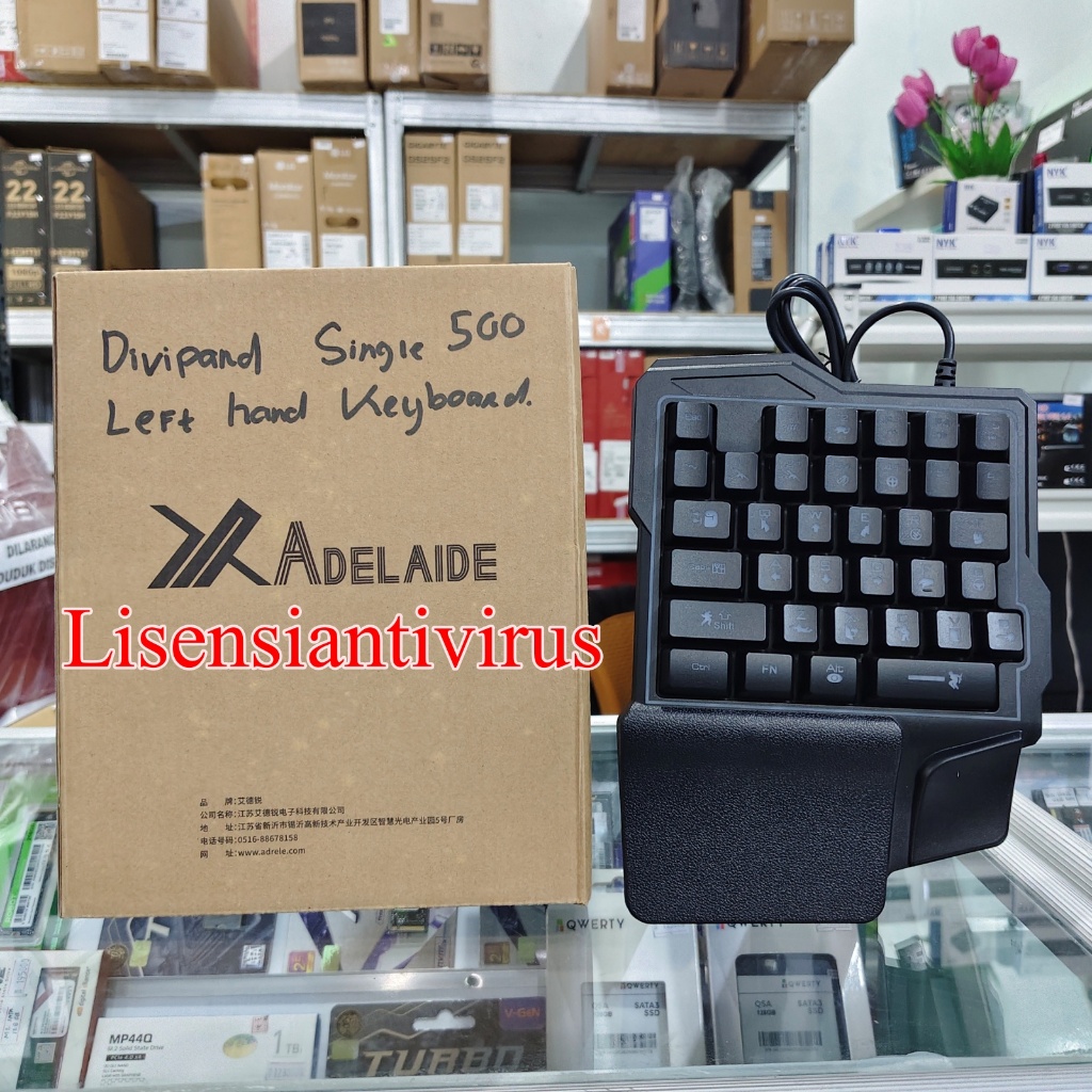 Keyboard Gaming Single Hand RGB Divipard Keyboard Gaming Left Single Handed FPS RTS MOBA MMORPG