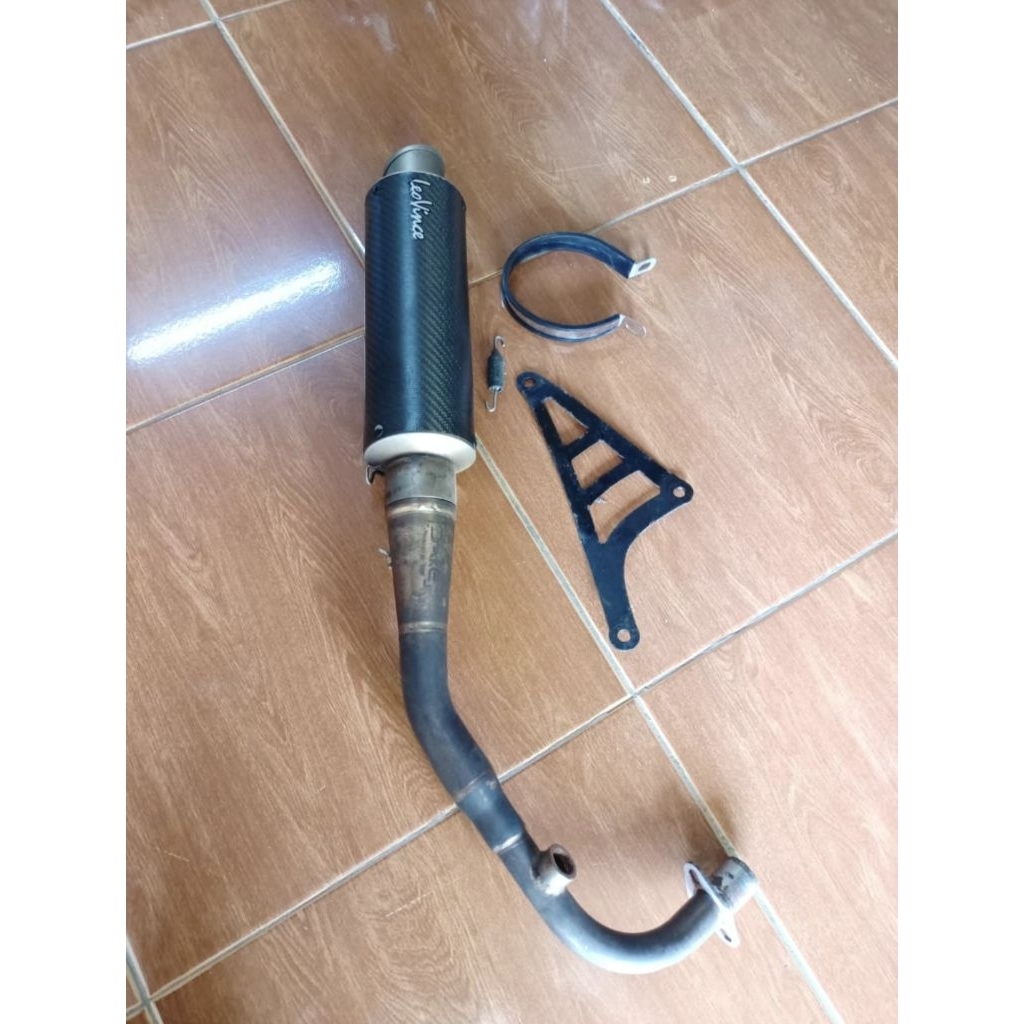 Leovince Gp Corsa Long Matte Ori Italy Fullsystem vespa matic Sprint/Primavera 3v/Iget