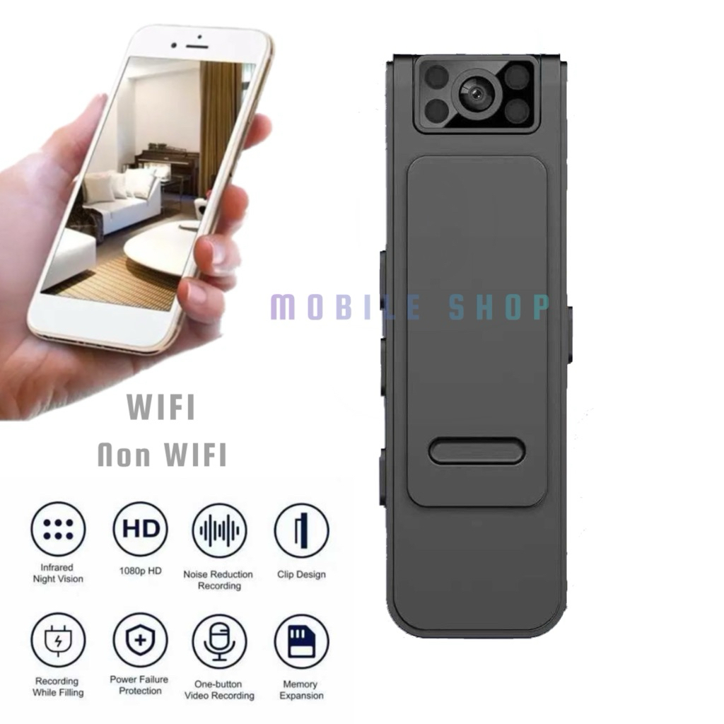 Kamera Mini Body Cam Mini Camera Full HD 1080p Rotating Lens Wifi