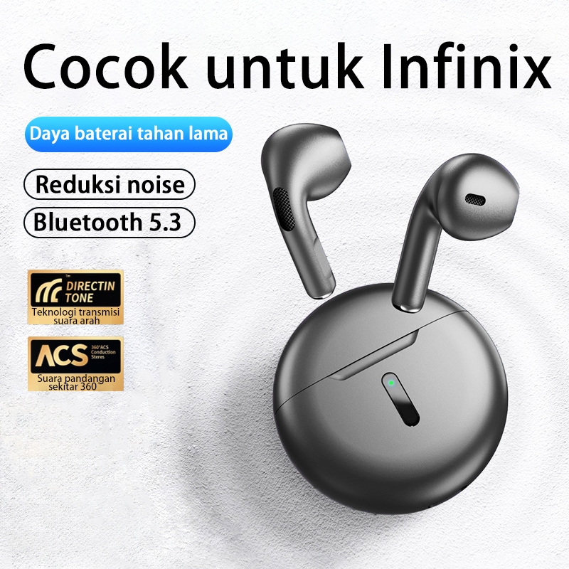 Infinix Khusus Earphone Bluetooth Headset Bass with Mic Touch Wireless Earphone Bluetooth Hifi sound