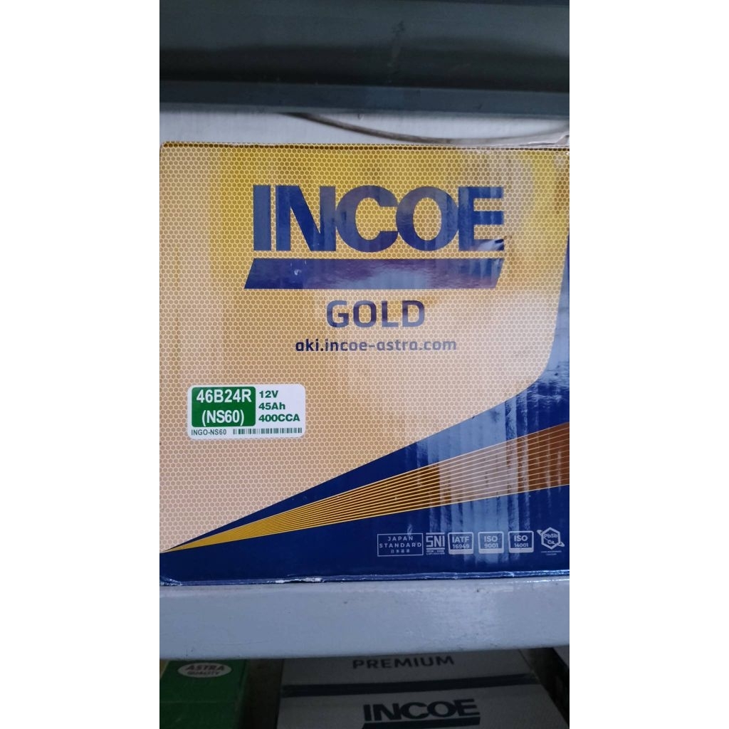 AKI INCOE GOLD NS60 45 amper 12volt