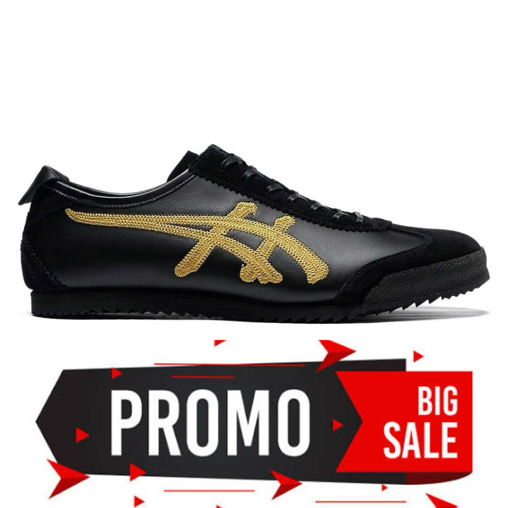 Sepatu Onitsuka Tiger Mexico66 Japan Kabuki Black Gold