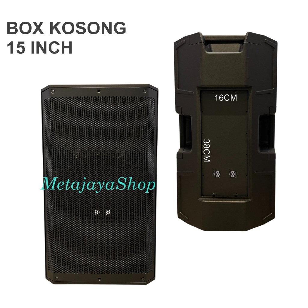 Box Kosong 15 Inch Bok Speaker 15" Full Ram Bahan Fiber / Plastik