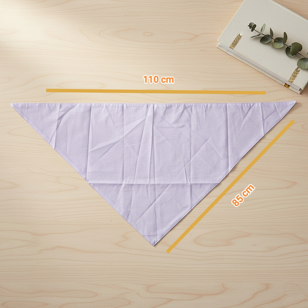 Syal/ Slayer Kain Mitela Putih Segitiga Katun Halus