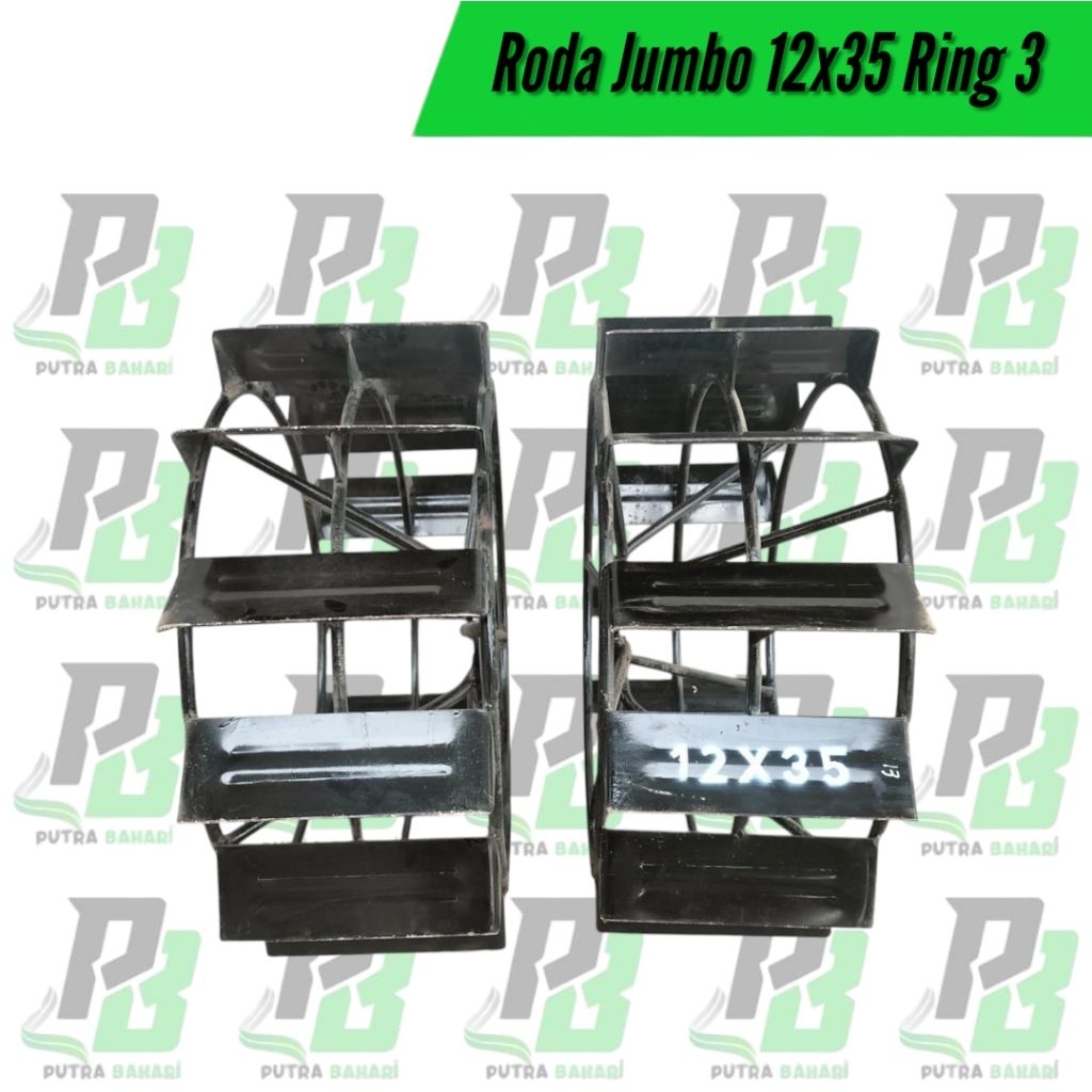 1Set Roda Traktor Jumbo 12x35 Ring 3 / Ring 2 Traktor Quick G1000 | Boxer | G3000 - Roda Besi Bajak 