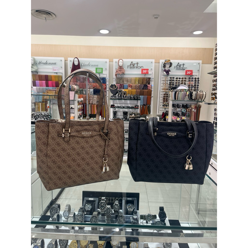 KATYA MULTI COMP TOTE - TAS GUESS ORIGINAL WANITA