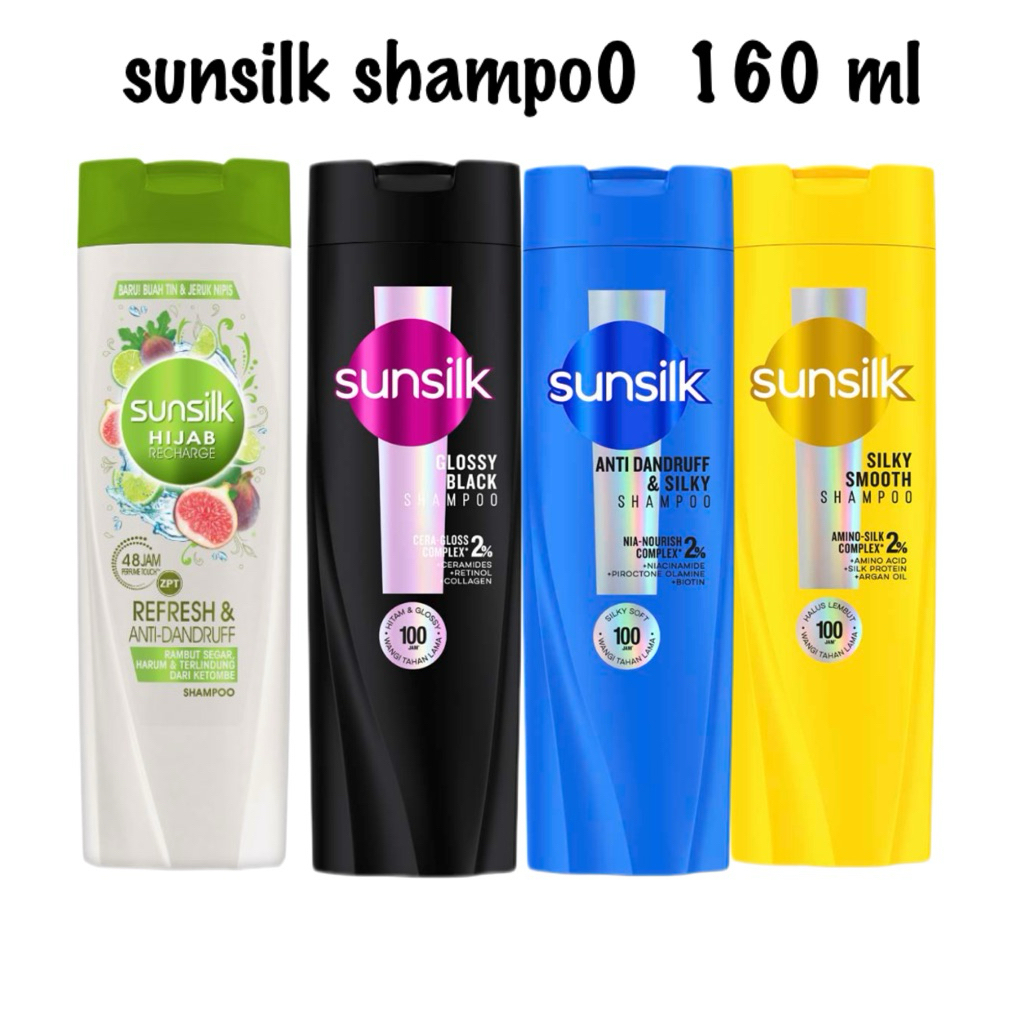 Sunsilk Shampoo Botol 170ml semua varian Haircare Conditioner
