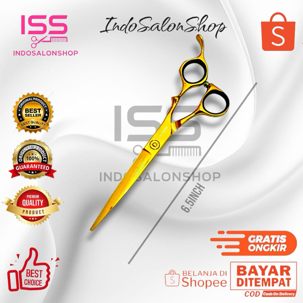 Gunting Rambut Fariha Takahashi 6,5" Gold Original