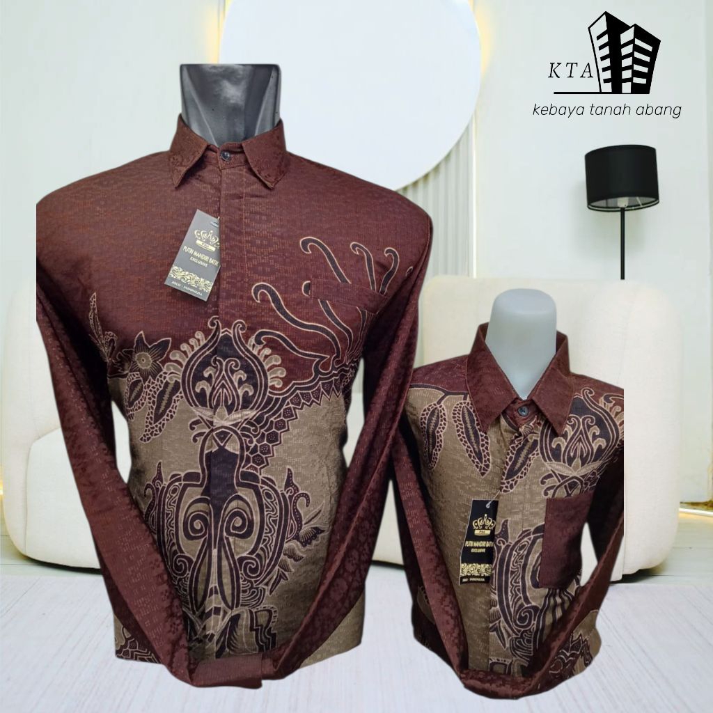 Kebaya_Tanahabang - Couple Kemeja Batik Ayah & Anak - Kemeja Batik Solo Premium - Kemeja Batik Anak 