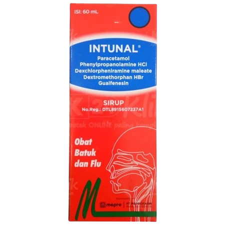 Intunal Syrup 60 Ml: Effective Flu and Cough Relief