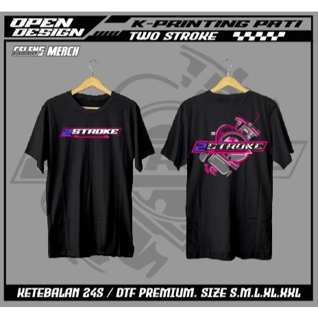 KAOS 2 STROKE hitam/ORIGINAL CELENGMERCH/Racing 2Stroke Two Stroke 2 Tak Motor Herex RX King KTM FIZ