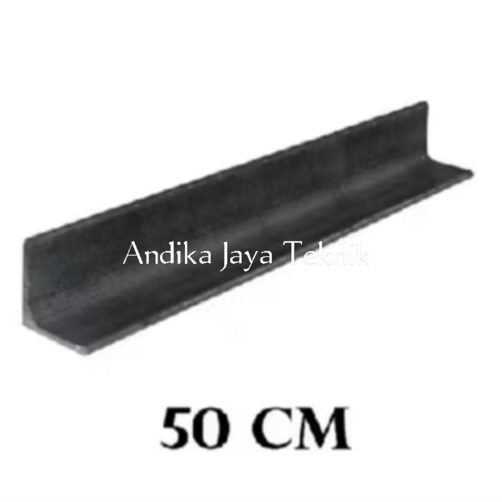 Besi Siku Galvanis Dimensi 50cm x 3cm x 3cm tebal 1mm, Untuk Desain Penyangga Material Konstruksi