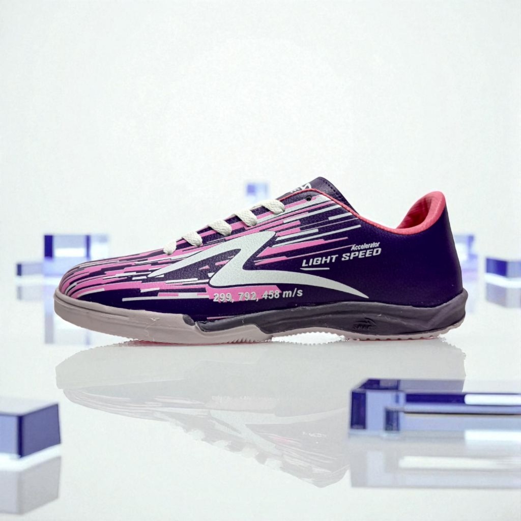 Sepatu Futsal Lightspeed Accelerator Reborn FG Purple Pink