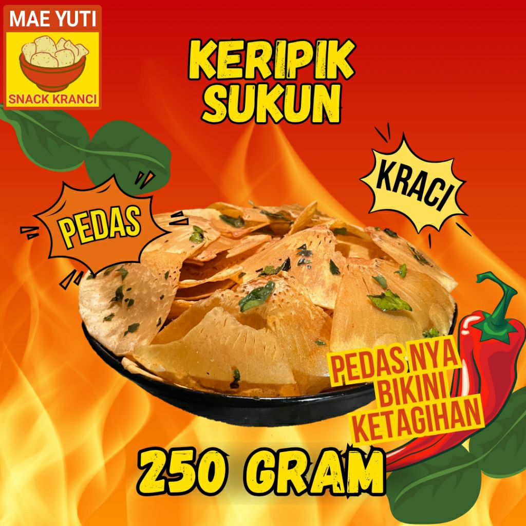Keripik Pedas 250gram (Sukun) - Camilan tradisional