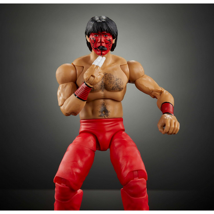 Mattel WWE Ultimate Edition Action Figure & Accessories, 6-inch The Great Muta Collectible Set, Swap