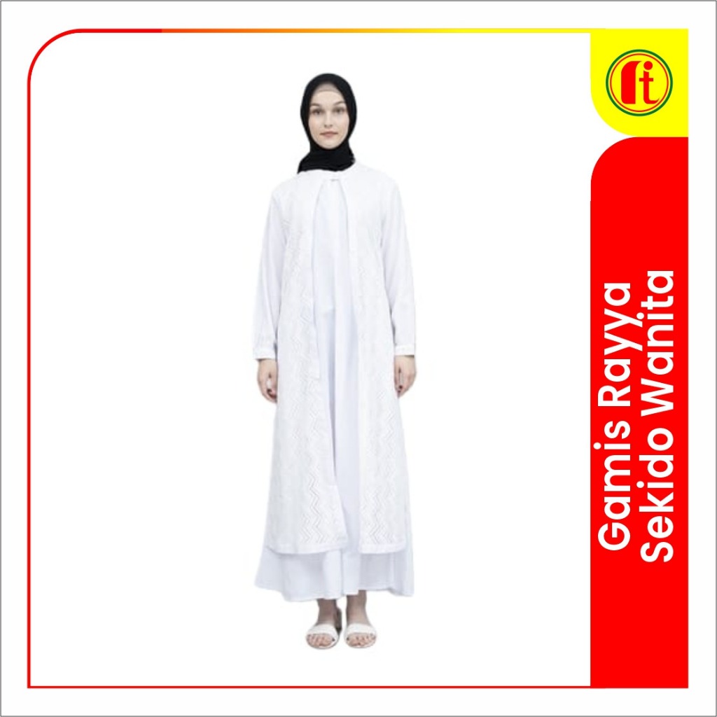 Gamis Putih Rayya Sekido Wanita Dewasa - RITA