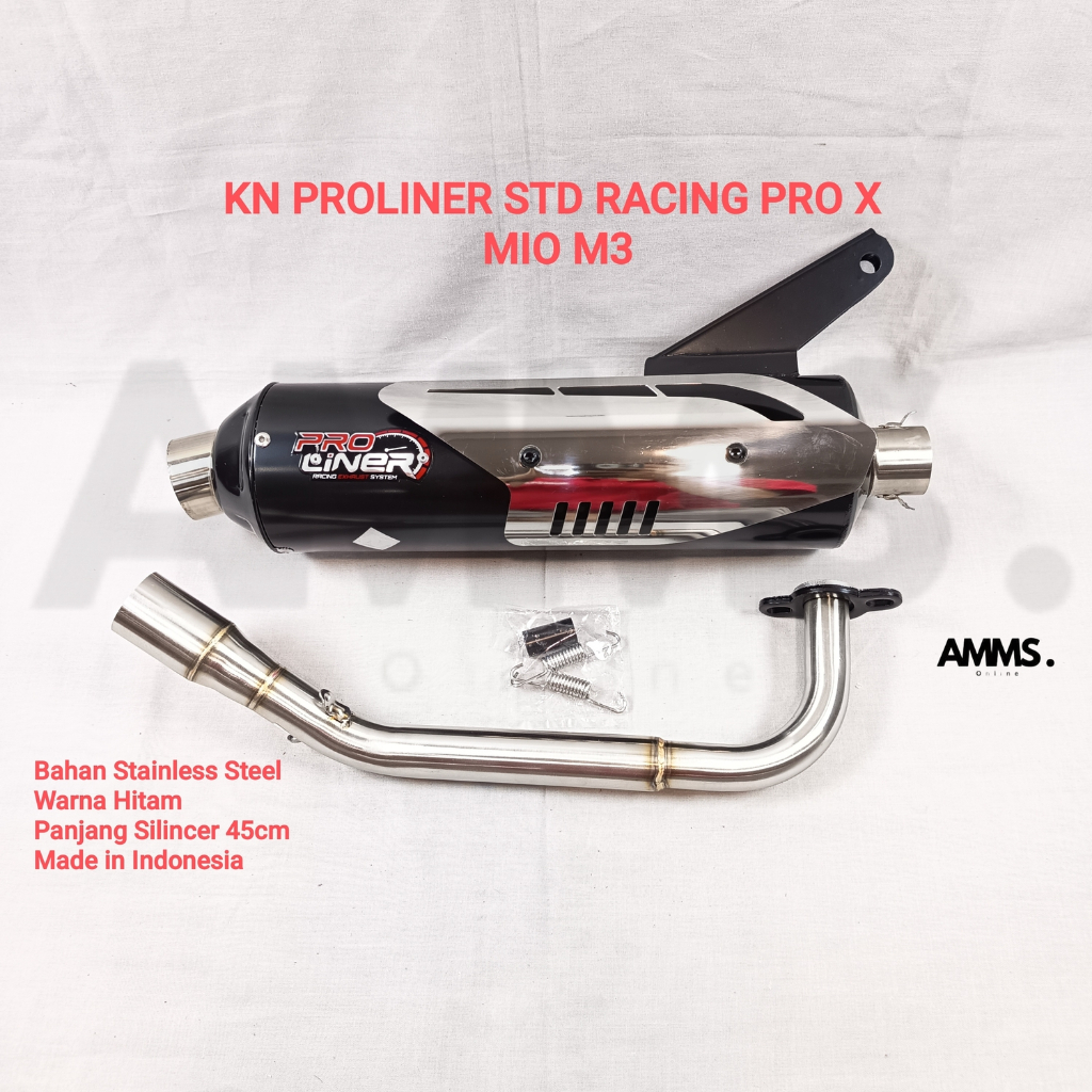 KNALPOT PROLINER STANDART RACING PRO X MIO M3 HITAM