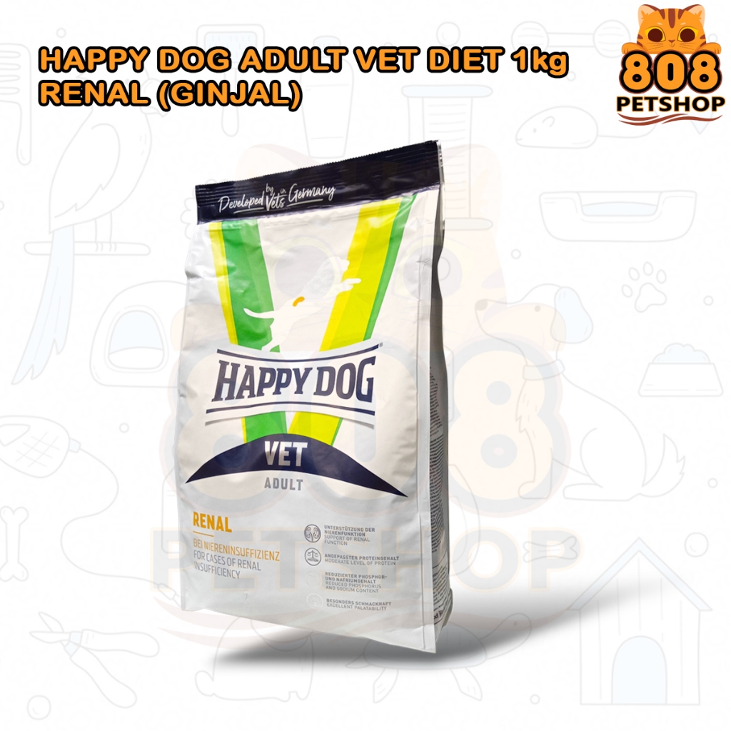 Happy Dog Vet Diet Renal 1kg Untuk Ginjal Anjing - Makanan Anjing Sakit Ginjal