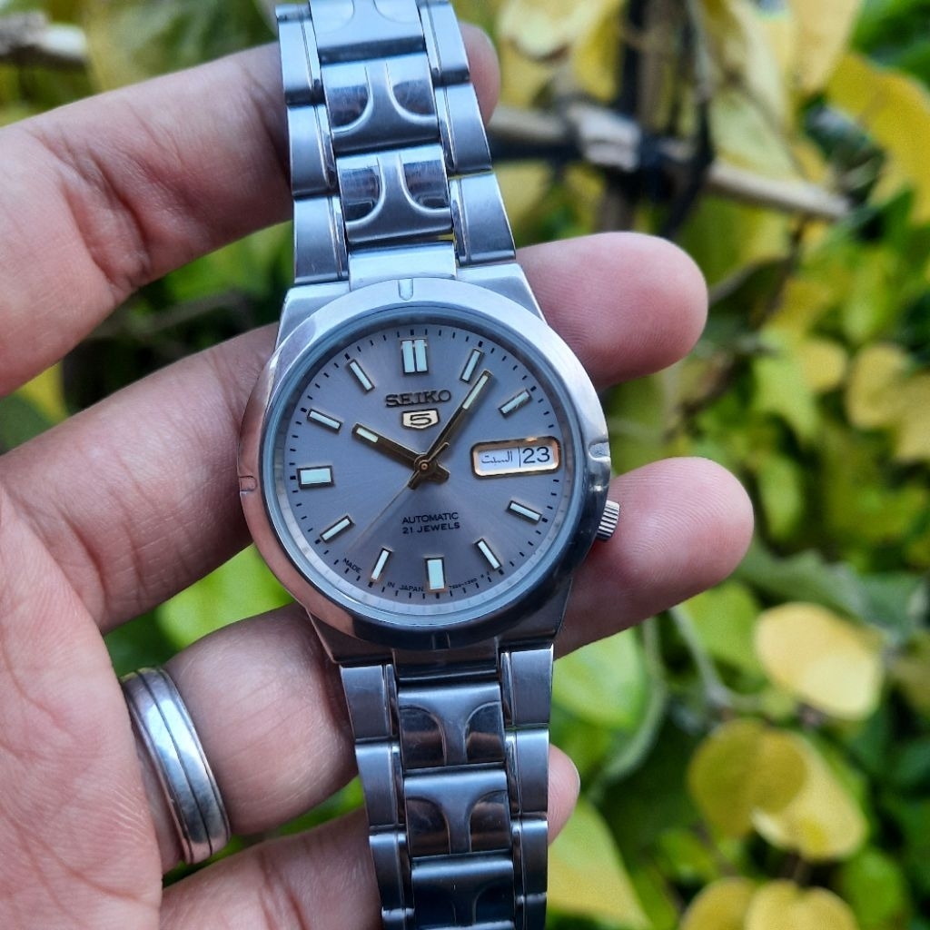 JDM  Seiko 5 Automatic 7s26-01Z0 Grey Dial Like SNXS73K1 SNXS73