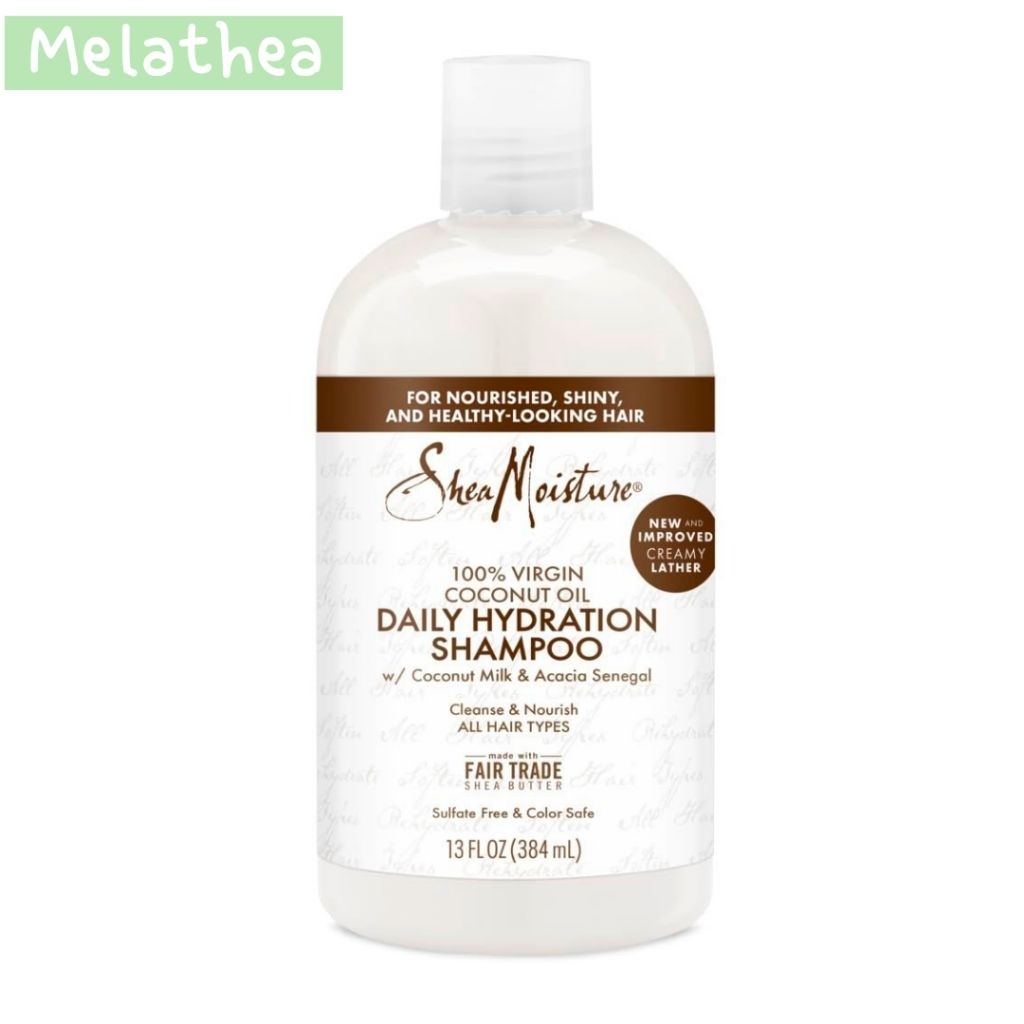 SheaMoisture 100% Virgin Coconut Oil Daily Hydration Shampoo Sampo Minyak Kelapa