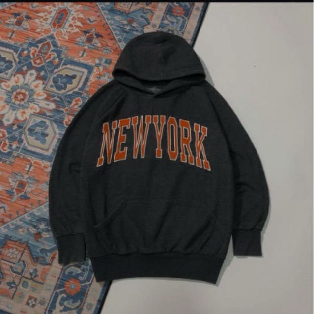 HOODIE NEWYORK + ZIP CROP