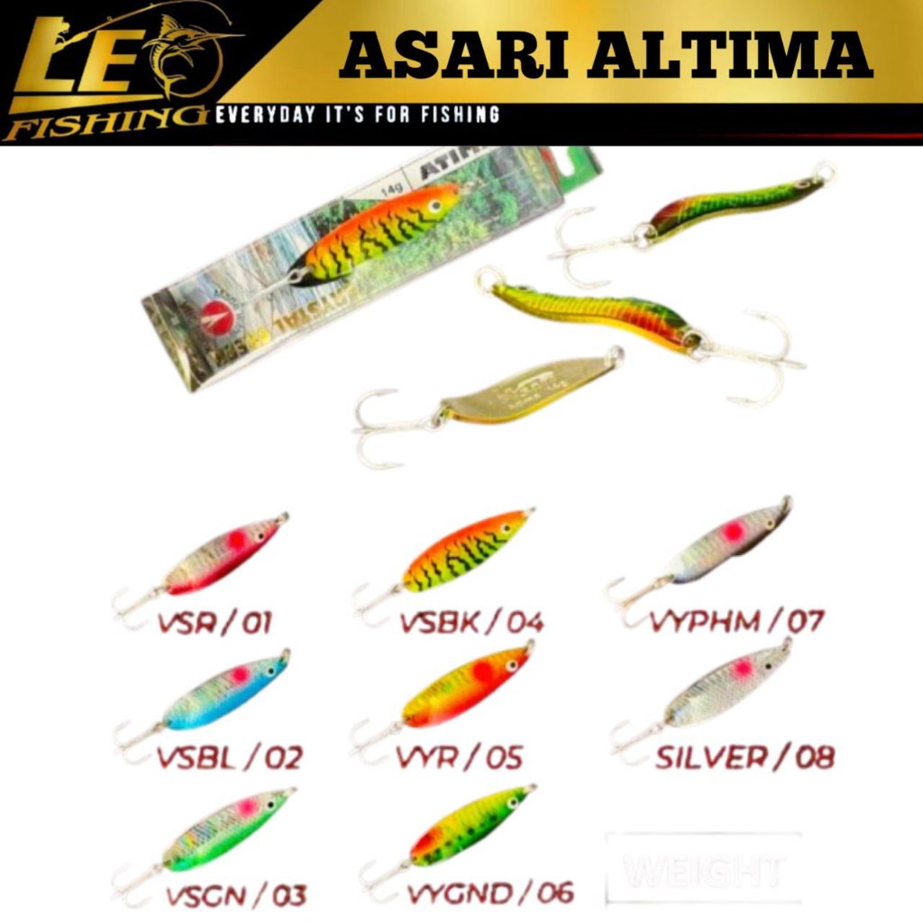 UMPAN PANCING SPOON ASARI ALTIMA 18GRAM 20GRAM ASARI UMPAN PANCING TERLARIS