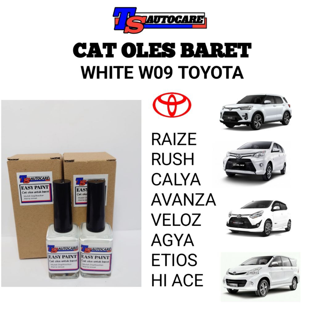 CAT OLES BARET PUTIH WHITE W09 TOYOTA