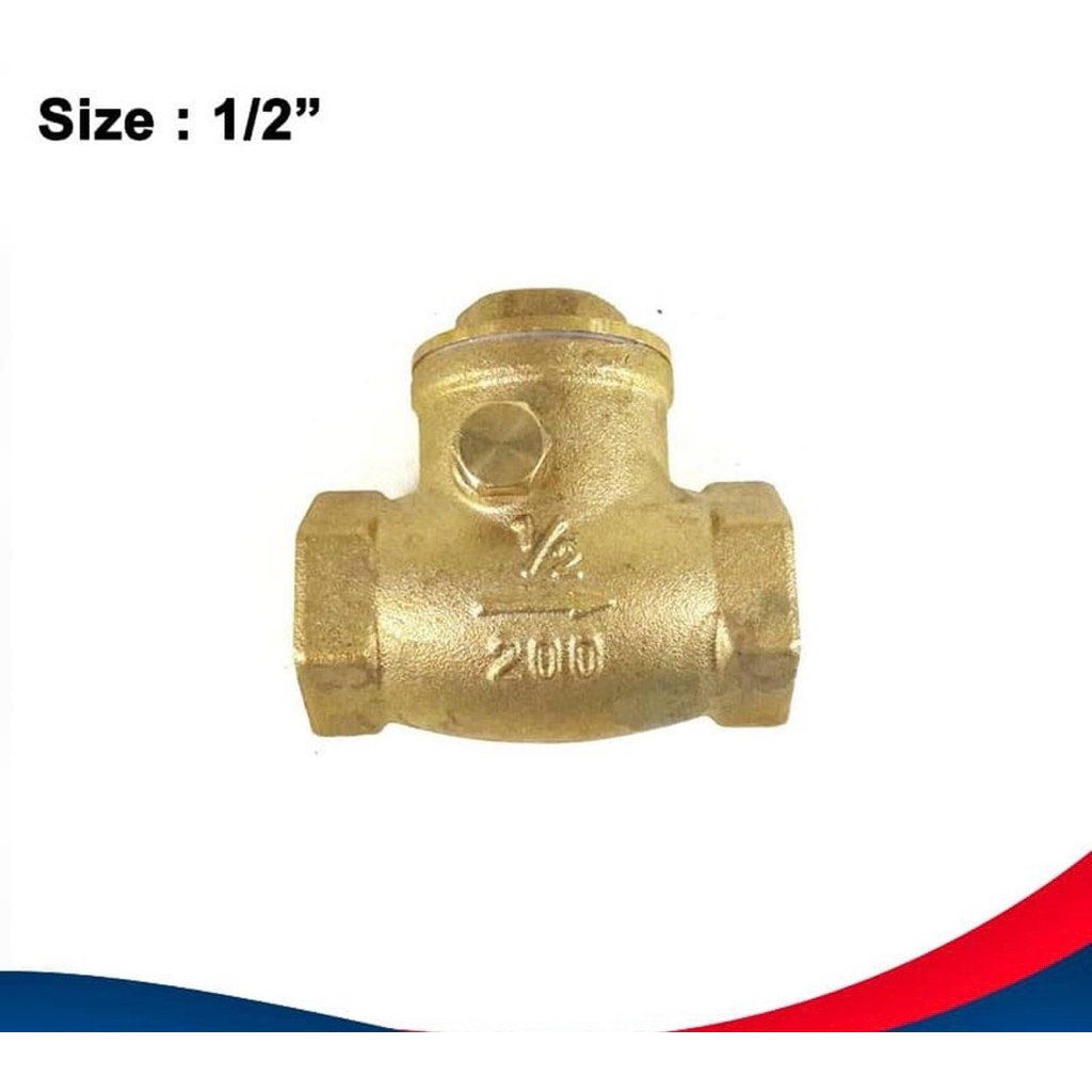Check valve- klep tabok 1/2” inch Onda kuningan