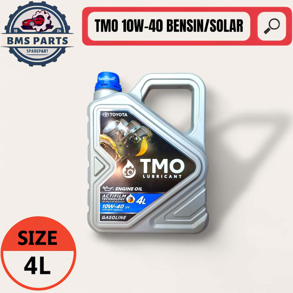 OLI TOYOTA TMO BENSIN/SOLAR SAE 10W-40 4L OLI TMO TOYOTA - 100% ORIGINAL