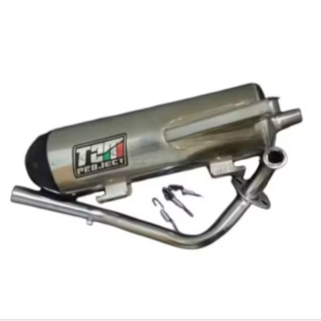knalpot racing TZM project cocok untuk motor matic vario, mio, beat, spin, x-ride, scoopy