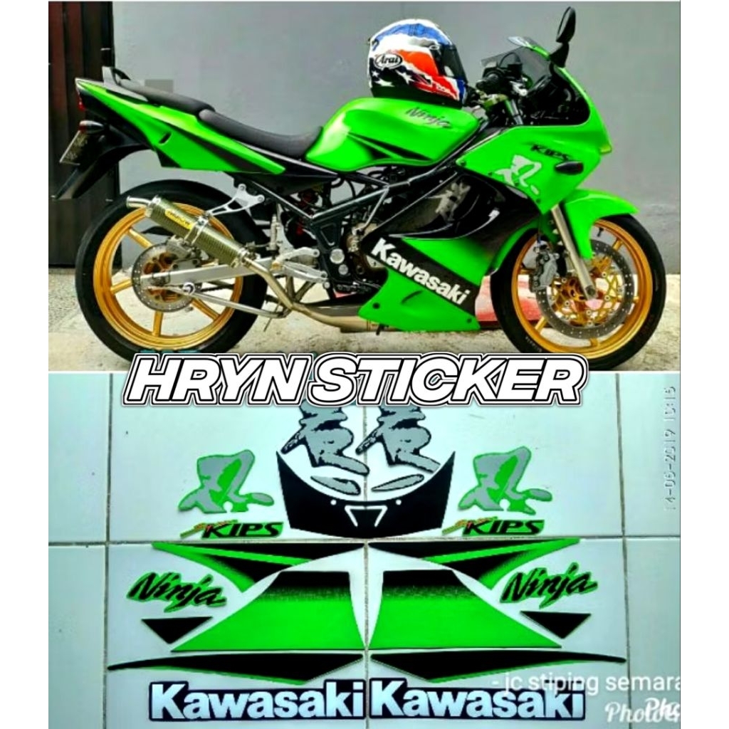 striping ninja rr se 2011 - sticker striping ninja rr se hijau 2011 anti gores laminasi - ninja rr s