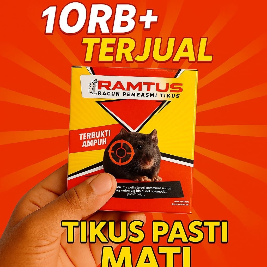Racun Tikus Ampuh Mati Kering Tidak Bau Padat Bukan Cair COD Medan