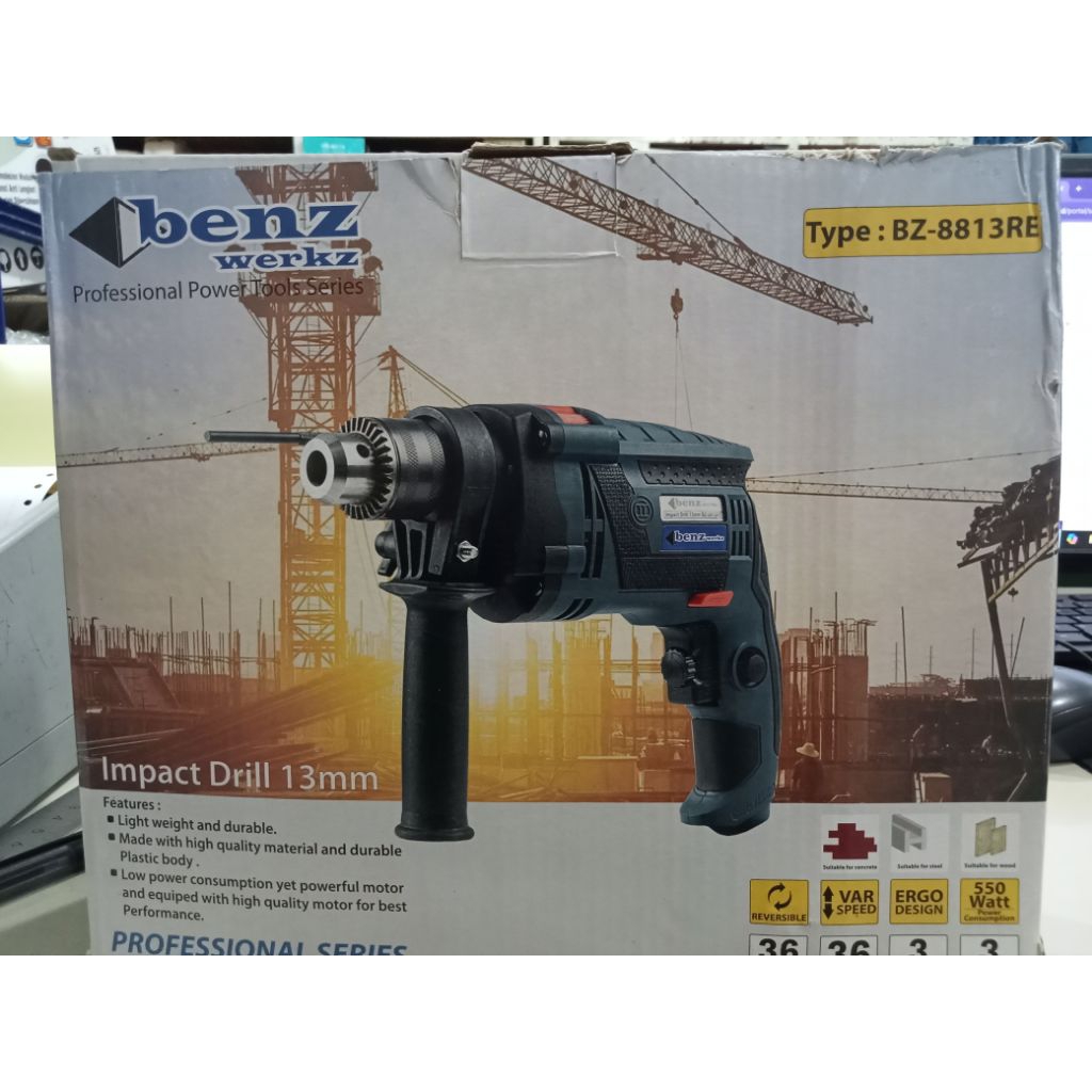 benz Bz8813RE bor listrik impact drill 13mm
