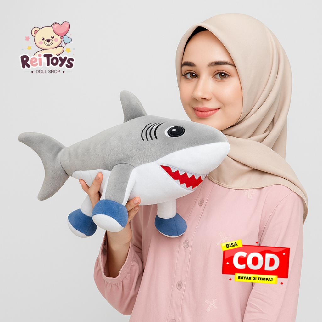 boneka anomali tralaleo tralala hiu kaki ukuran 30 cm