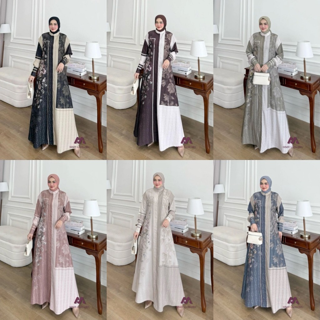 LuxuryFashion READY GAMIS DRESS WANITA KALUNA BY HMF LUXURY BEST SELLER