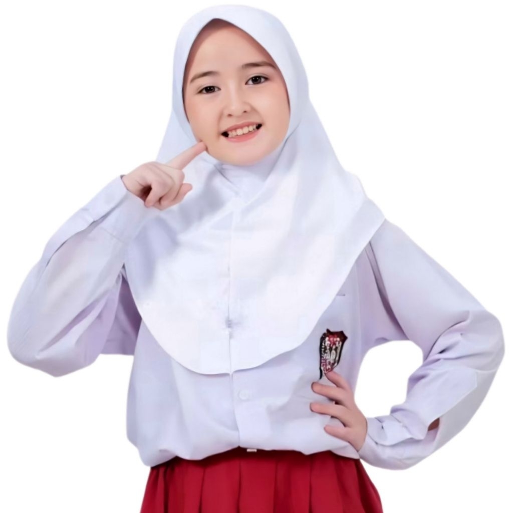 HALIFA - KERUDUNG SEKOLAH ANAK SD PUTIH
