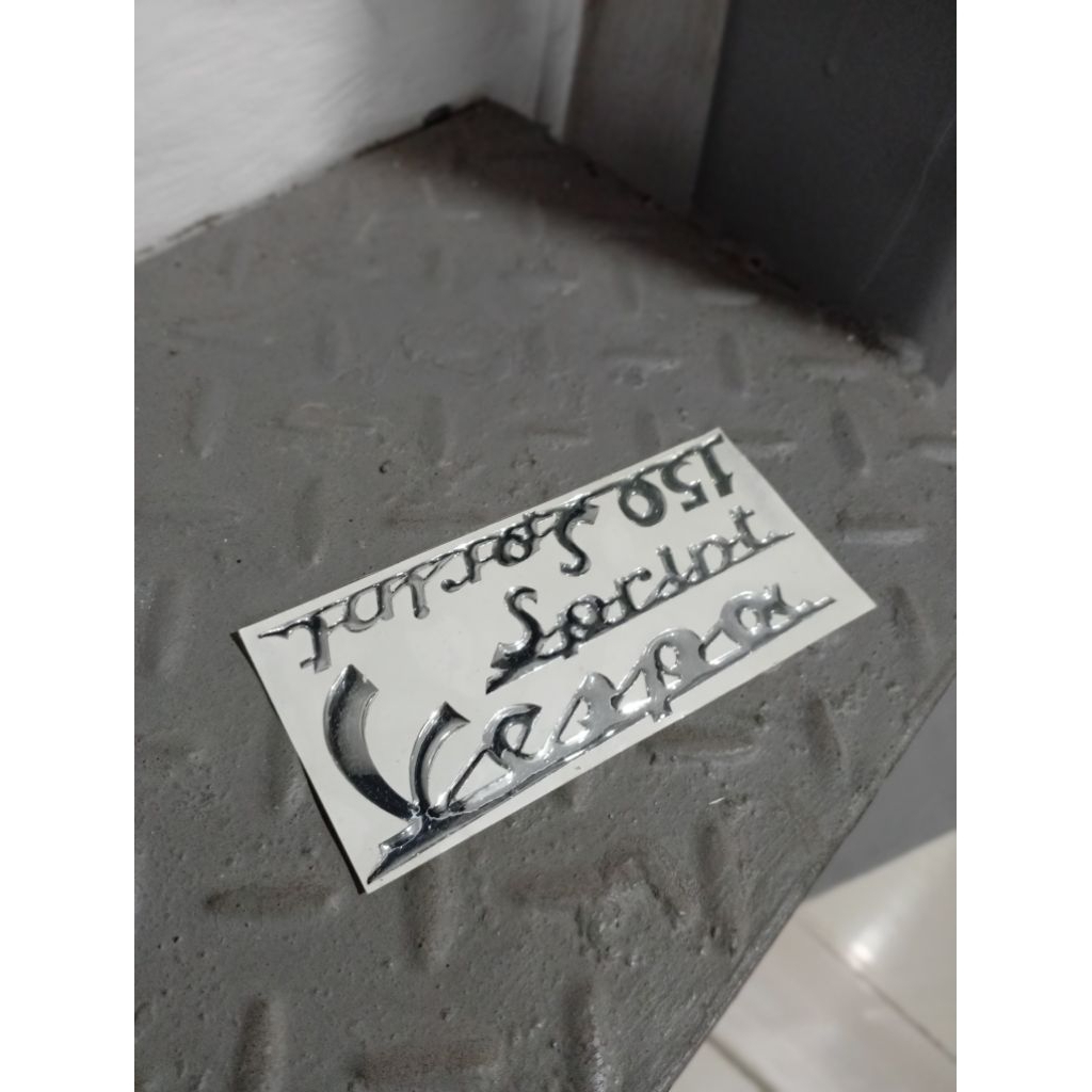 Vespa Stiker Cutting Resin 3D Vespa Sprint 150 Sprint