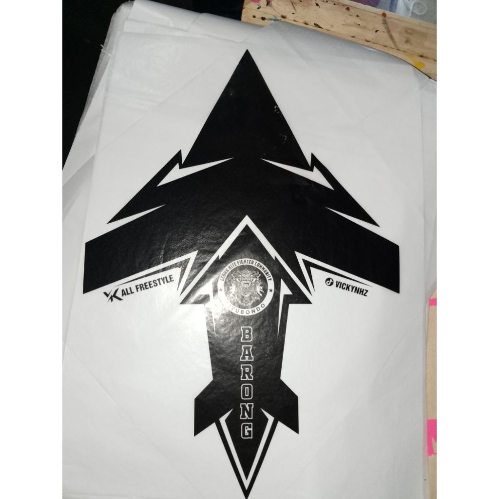 kertas layangan sablon sukhoi 1 warna