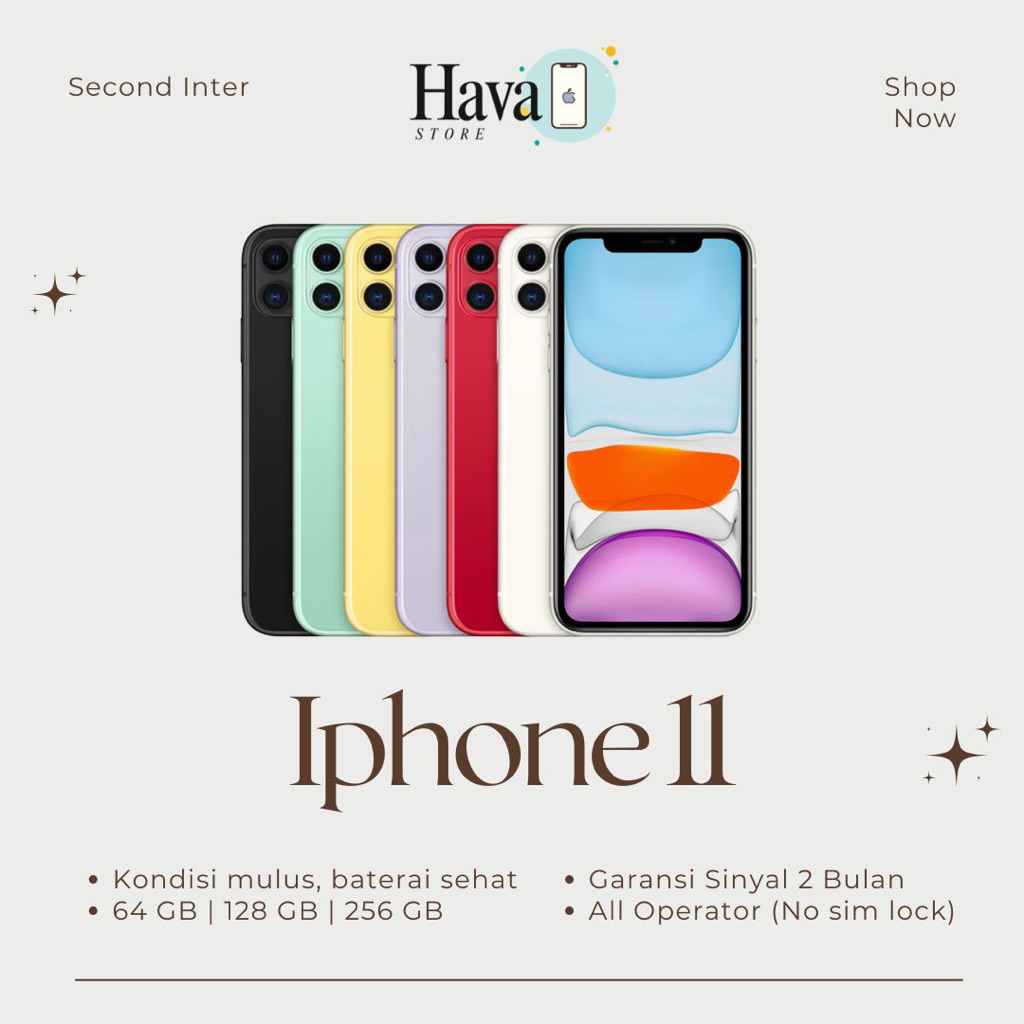 IPHONE 11 SECOND INTER GARANSI SINYAL 2 BULAN | NO REFURBISHED LIKE NEW
