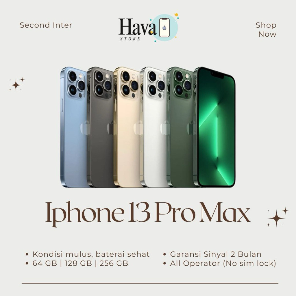 IPHONE 13 PRO MAX SECOND INTER LIKE NEW ALL OPERATOR | NO REFURBISHED